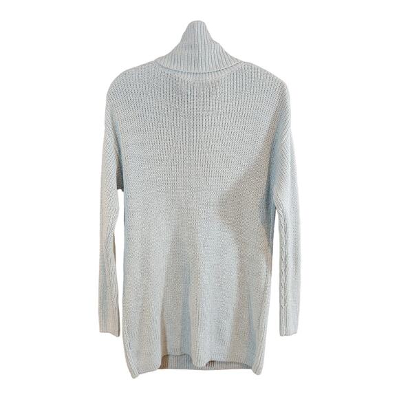 Halogen Oversized Drop Shoulder Ribbed Knit Turtleneck Sweater Women's XS NWT - Picture 3 of 5